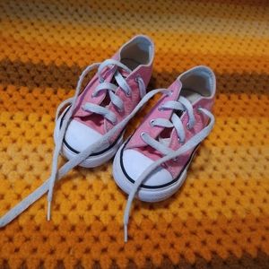 Size 7 Toddler Converse All Stars Pink Girls